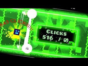 Faster Clicking Challenge TOP 9!!! 543 Clicks - Geometry Dash