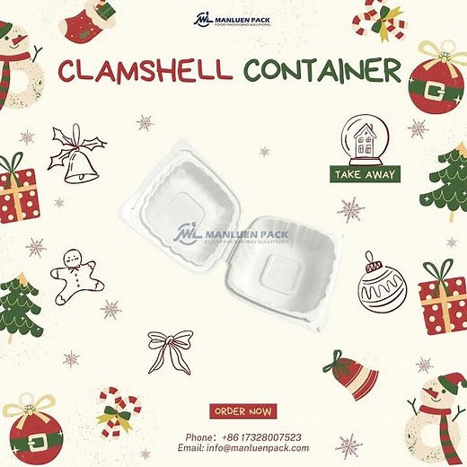 Disposable Plastic Food Clamshells—Pack Your Delights with Ease!