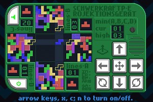 『テトリス』を4面同時プレイする超高難度パズル『Schwerkraftprojektionsgerät』ブラウザゲームとして無料公開 - AUTOMATON