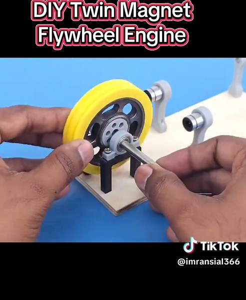 DIY Twin Magnet Flywheel Engine Project Guide