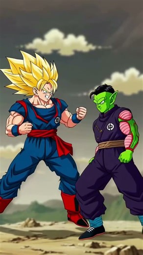 Picolo junior vs Goku battle begins 🤺#dragonballz