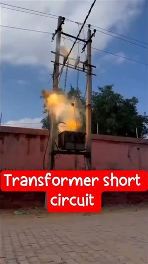 transformer short circuit #shortcircuit #shortfeed #transformers #viralvideo #lineman #electrical2_0