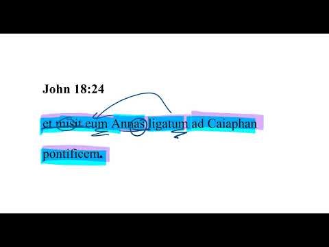 John 18:24 Latin Vulgate