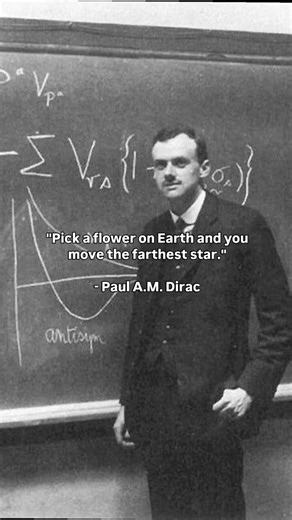 Dirac’s Most Beautiful Quote Ever 🌍⭐