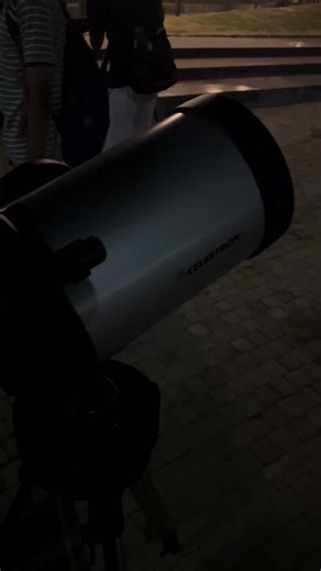 Moon View Through Celestron Telescope 🌕🔭