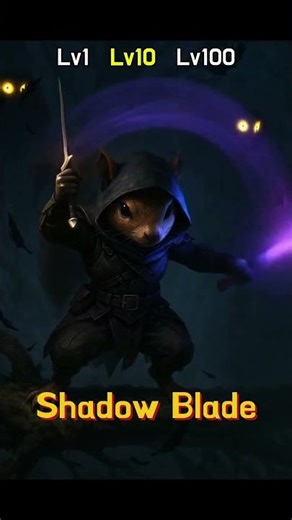 Shadowblade Squirrel Evolution: Level 1 to Epic Battle at Level 100