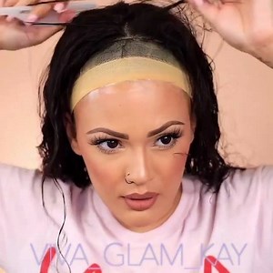 730K views · 6.6K reactions | Wig tutorial! Check it out :) Wig is from: @thevirginhairfantasy Wig cap: @abradelbeauty Wig glue: @got2busa Hair Spray: @devacurl  The blogger comments "Ya’ll I’m not a wig expert  I just do enough to get by so please don’t come for me mean  LOL I will 100% take some advice to better my skills though!!! " | HYGO Pretty | Facebook