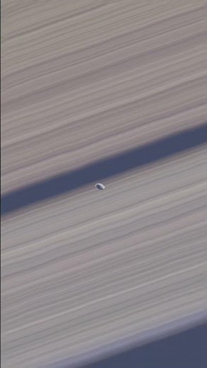 Daphnis ,a tiny Saturn moon,only about 8 kilometers,orbits inside the Keeler Gap of Saturn’s A ring