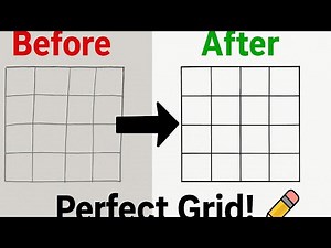 🎯 “Perfect Grid Drawing Method (No Mistakes!)”