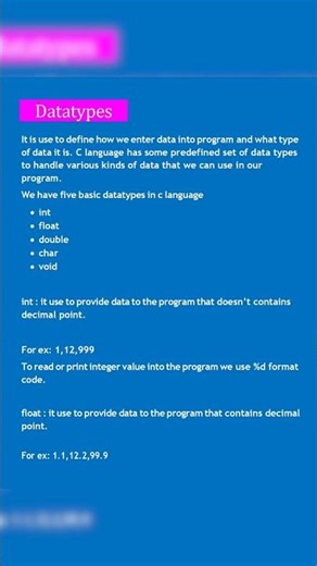 Datatypes In C Language | Data Types in C Programming | Types of Data Types in C