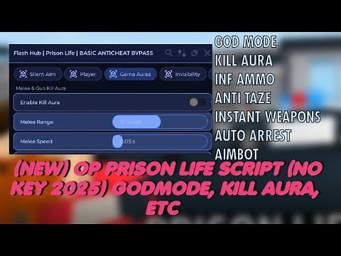 🚨 (NEW) OP Prison Life Script | God Mode, Kill Aura, Auto Arrest, Anti-Taser, Aimbot & More! (Free)