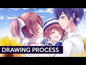 【PaintTool Sai & CSP】CLANNAD: After Story - Drawing Process