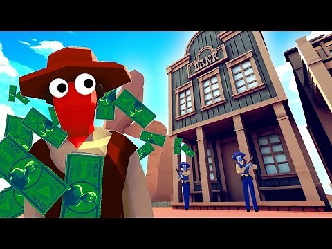 How To Steal $1,000,000 With WILD WEST Robber TABS Units - Totally Accurate Battle Simulator Update