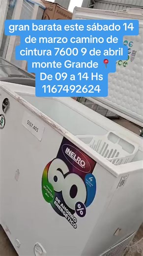 gran barata este sábado 14 de marzo camino de cintura 7600 9 de abril monte Grande 📍 De 09 a 14 Hs 1167492624