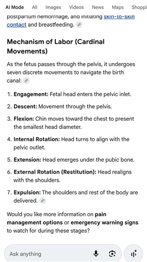 mechanism of normal labour #nursing pedia