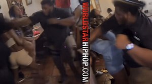 Security Guard Took On A Bunch Women Who Were Trying To Jump Him!