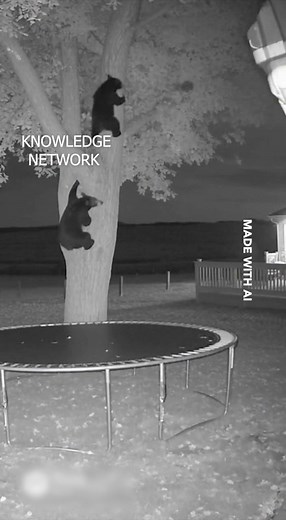 bears having fun in our trampoline... | Knowledge Network