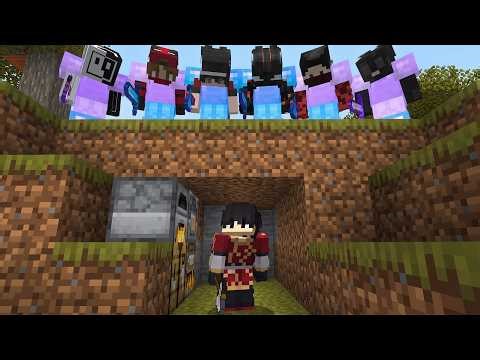 Minecraft Speedrunner VS 6 Hunters ASMR