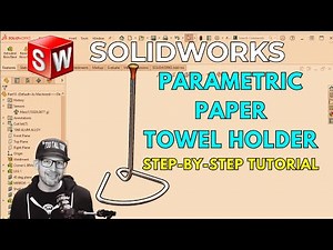 SOLIDWORKS Parametric - Step-By-Step Tutorial - 3D SWEEP, Equations, Multi-Body Design