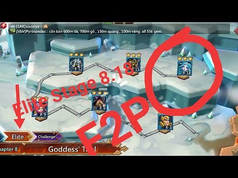 Lords Mobile | F2p Final Elite Stage 8:18 How to complete with F2P heroes very easy