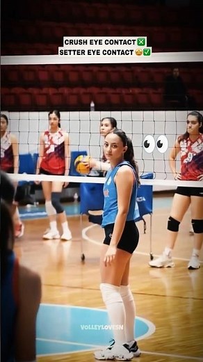 Setter Eye Contact 👀🏐🔥 #volleyball #sports #shorts