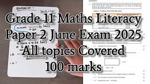 Grade 11 Maths Literacy Paper 2 June Exam 2025 All Topics Covered 100 Marks Digitalised Learning Sa Mp3 & Mp4 Download - clip.africa.com