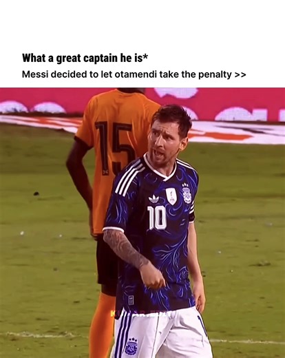 What a great captain Messi is❤️‍🩹🐐 #leomessi #messi #argentina #viral #creatorsearchinsights