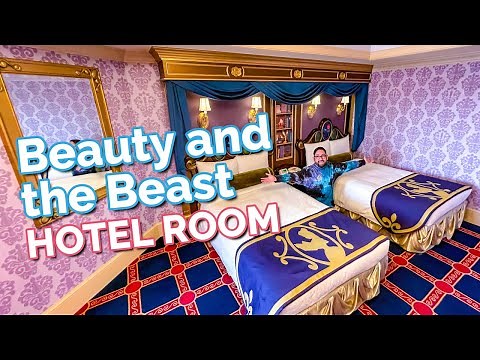 Inside the GORGEOUS Beauty and the Beast Hotel Room at Tokyo Disneyland Hotel
