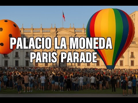 🎈Paris Parade frente al Palacio La Moneda | Desfile mágico en Santiago de Chile 🇨🇱