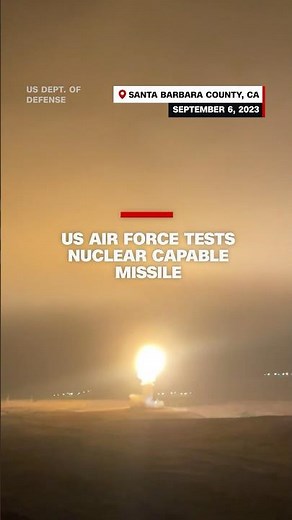 US Air Force tests nuclear capable missile