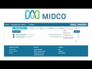 Managing Calls and Messages on the CommPortal - Midco Hosted VoIP
