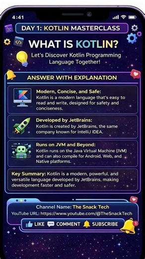 What is Kotlin? 🤔Simple explanation for beginners!