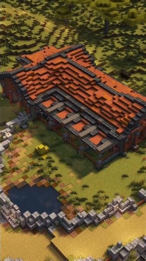 Upgrading a Minecraft Savanna Village - Episode 6 Flyover #minecraft #movie #short