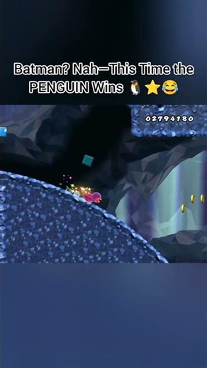 Penguin actually wins this time 🐧😆 #mario #nintendo #retrogaming