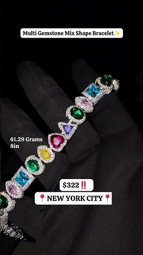 Multi Gemstone Multi Shape 8 Bracelet I Luxury Gemstone Jewelry