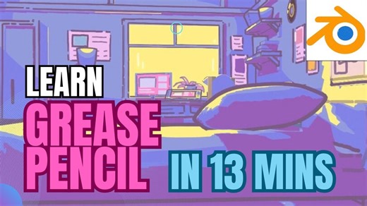 13分钟内给Blender Grease Pencil初学者的20个技巧