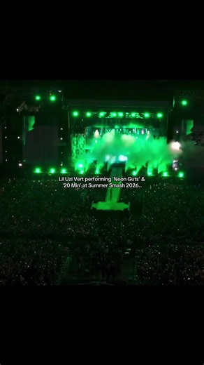 Lil Uzi Vert Live at Summer Smash 2026 — Neon Guts & 20 Min