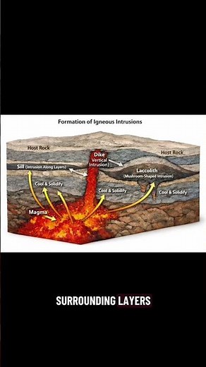 What exactly is an intrusion? 🪨 #geology #crystals #minerals #travel #arizona #earthscience