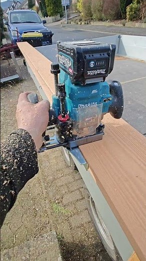 Makita 40v Oberfräse!💯 Wasser-Kante fräsen #howto #tipsntricks #diy