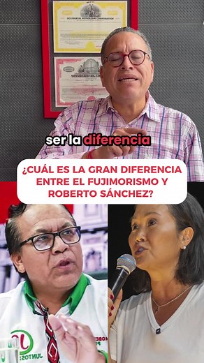 ¿Cuál es la gran diferencia entre el fujimorismo y Roberto Sánchez? | robert sanchez