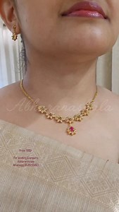 Gold finish zircon stone mixed color set Zircon collection ✨ Watch full for detailed view... Price: 800/- per set, free shipping in India With back chain attached. DM or WhatsApp 9535230463 for order and price details NO Cash on delivery (gpay/paytym/phone pe/account transfer only) No Return or exchange (only in case of wrong or damaged item) No Reselling / No Bargaining / No Discount No separate pics will be shared for the same above, posted designs are all taken by ourselves (swipe left for mo