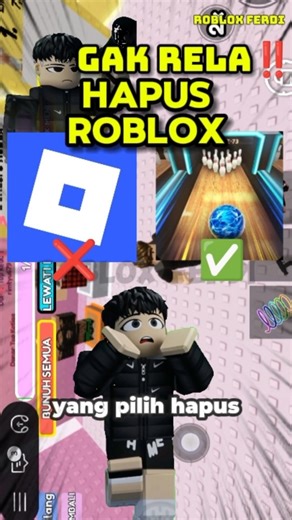 tega lu hapus Roblox?! #shorts #roblox #robloxindonesia #robloxshorts #robloxedit
