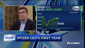 Watch Pfizer CEO Albert Bourla's first TV interview with CNBC