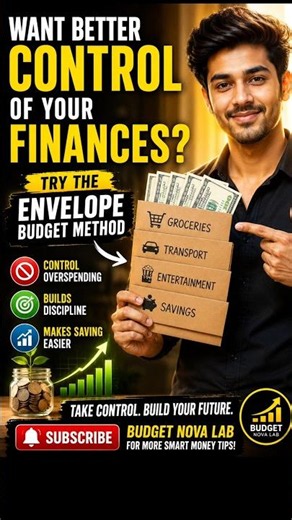 The Envelope Budget Method Explained #moneytips #shorts