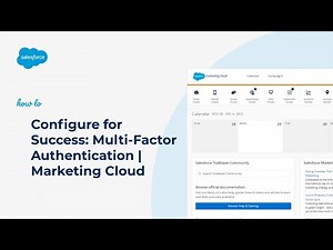 How To Configure for Success: Multi-Factor Authentication | Marketing Cloud