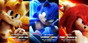 Sonic, Tails and Knuckles get new Sonic the Hedgehog 2 character posters
