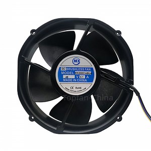 [Hot Item] 200*53mm Industrial Cooling Fan Copper Motor DC 12V 24V 36V 48V 72V NMB Ball Bearing High Air Flow Brushless DC Extractor Metal Fans