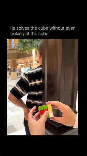 Artificial Intelligence | Emerging Tech Systems | He solves the cube without even looking at it What looks like a magic trick is actually pure skill. 🎲🔥 A guy hands his Rubik’s Cube to a... | Instagram