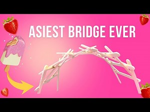 Simplest Bridge Design EVER: Ancient Popsicle Stick Build (Easy & Fun) | Stick Crafts 37