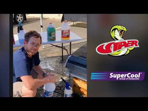 Demonstration of Refrigeration Technologies Viper coil cleaner range with Jon Mitchell of SuperCool